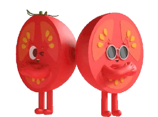 Animated Tomato Sticker