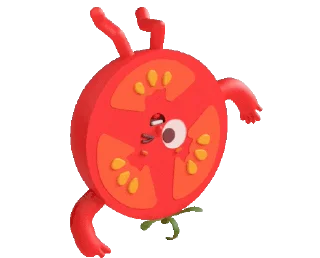 Animated Tomato Sticker