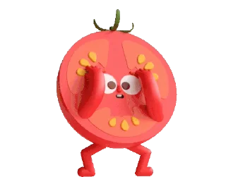 Animated Tomato Sticker