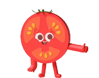 Animated Tomato Sticker