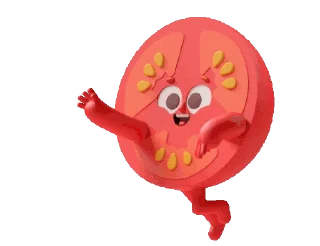 Animated Tomato Sticker