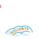 Yeti on Holidays Sticker