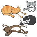 Doodle cats Sticker