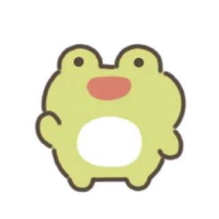 animated cute frog Sticker