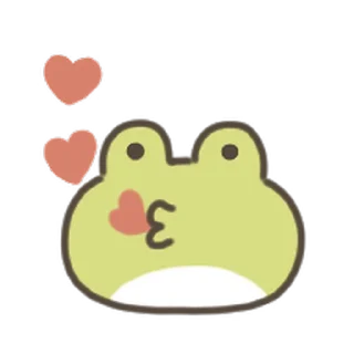 animated cute frog Sticker