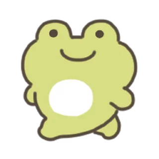 animated cute frog Sticker