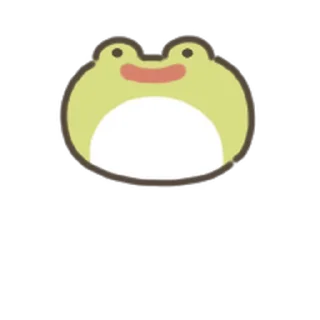 animated cute frog Sticker