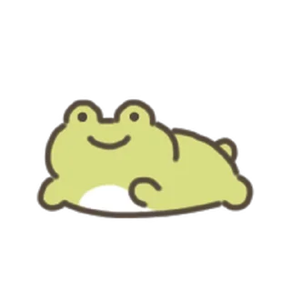 animated cute frog Sticker