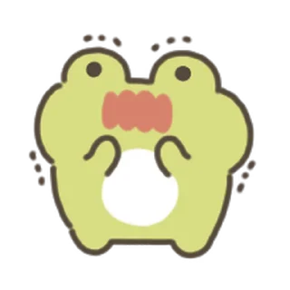 animated cute frog Sticker