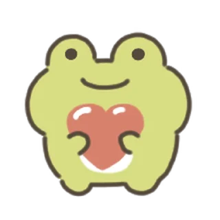 animated cute frog Sticker