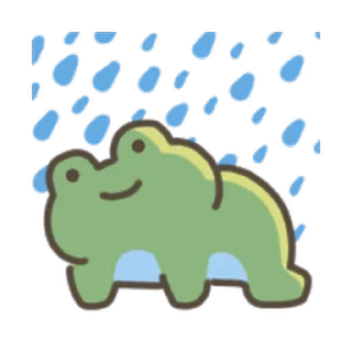 animated cute frog Sticker