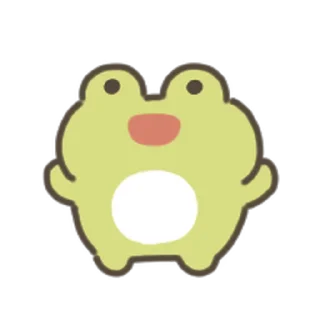 animated cute frog Sticker