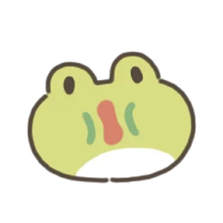 animated cute frog Sticker