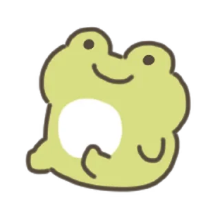 animated cute frog Sticker