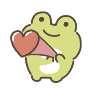 animated cute frog Sticker