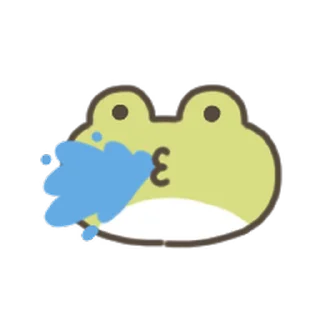 animated cute frog Sticker