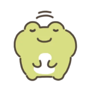 animated cute frog Sticker