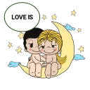 Animated  Love is... Telegram Sticker