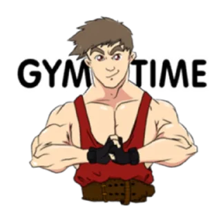 Muscular Guy Sticker