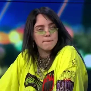 Animated Billie Eilish Gif Sticker