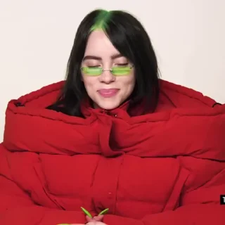 Animated Billie Eilish Gif Sticker