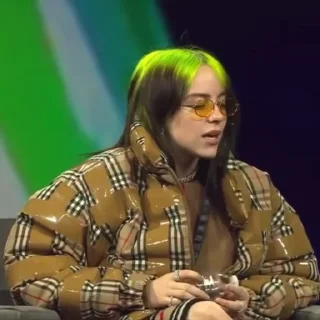 Animated Billie Eilish Gif Sticker