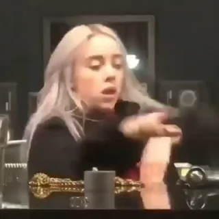 Animated Billie Eilish Gif Sticker