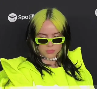 Animated Billie Eilish Gif Sticker