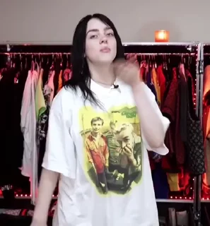 Animated Billie Eilish Gif Sticker